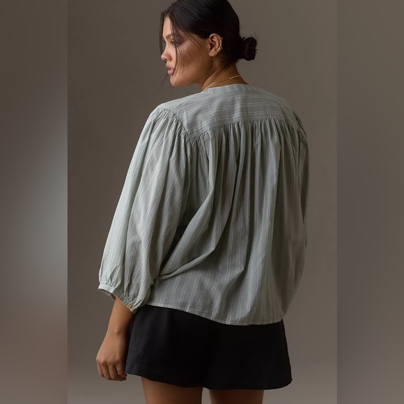 Anthropologie The Sidney Batwing Blouse by Pilcro size Large - Picture 4 of 6